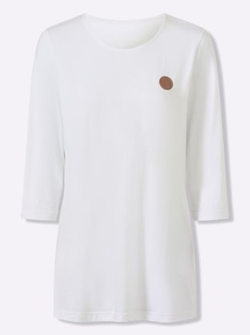 Sieh an! Longshirt in weiß