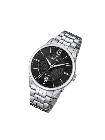 Festina Analog-Armbanduhr Festina Klassik silber groß (ca. 43mm)