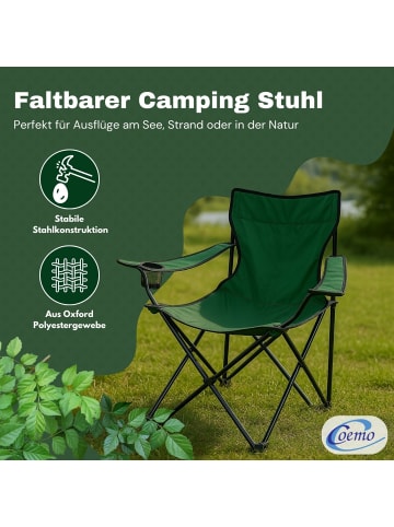 Coemo Gartenstuhl faltbarer Campingstuhl  in Grün