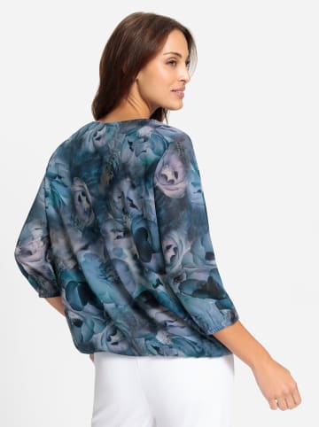 WITT WEIDEN Georgettebluse in marine-bedruckt