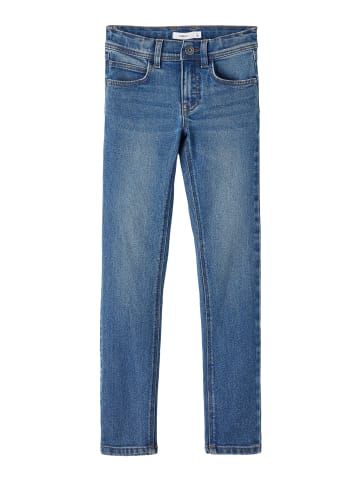 name it Jeans slim fit in medium blue denim