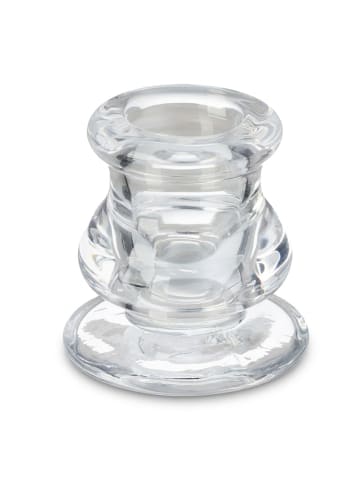 relaxdays 6 x Stabkerzenhalter in Transparent