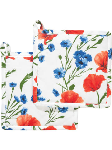 REDBEST Baumwolle Topflappen 2er-Pack in Mohnblume