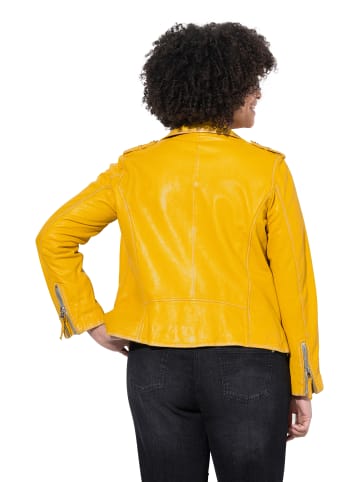 Angel of Style Lederjacke in zitrone