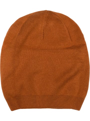 styleBREAKER Strick Beanie Mütze in Cognac