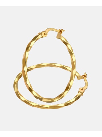 Vanlere Creolen aus 375 Gelbgold gedreht