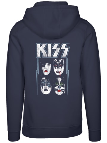 F4NT4STIC Hoodie Kiss Rock Music Band Made For Lovin' You in marineblau