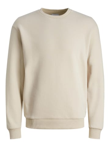 Jack & Jones Basic Sweater Sweatshirt Pullover JJEBRADLEY in Sand