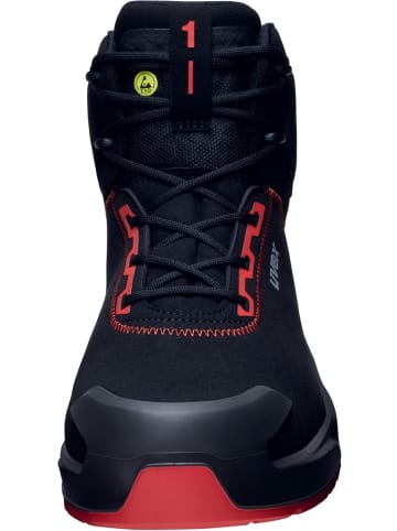 Uvex Halbschuhe 1 x-craft Stiefel in schwarz/rot