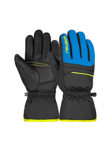 Reusch Fingerhandschuhe Alan Junior in 7002 blck/bril blu/safety yell