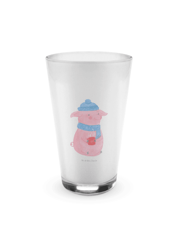 Mr. & Mrs. Panda Blümchentailglas Schweinchen Glühwein ohne Spruch in Transparent