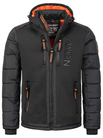 Geographical Norway Winterjacke in Schwarz