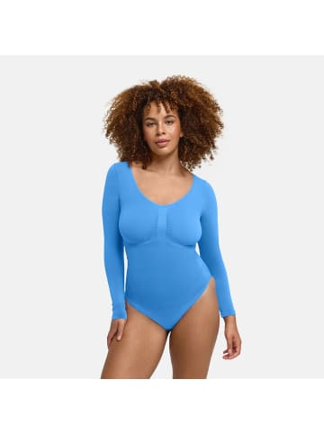 CFAB Figurformender Body mit Slip in Silberseeblau