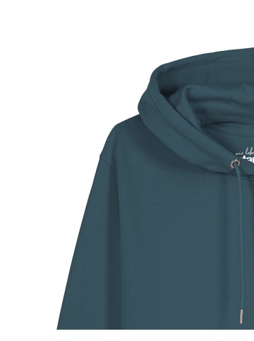 wat? Apparel Sweatshirt Coffee waves in Petrol
