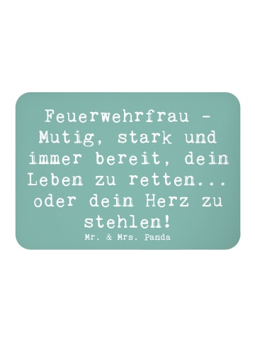 Mr. & Mrs. Panda Magnet Feuerwehrfrau Heldin mit Spruch in Meeresbrise