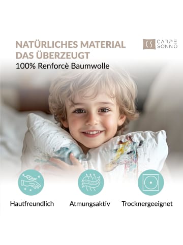 Carpe Sonno Kinderbettwäsche 135x200 Jungen Mädchen Tiere