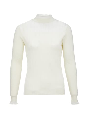 caissa Damen Strickpullover in Wollweiss