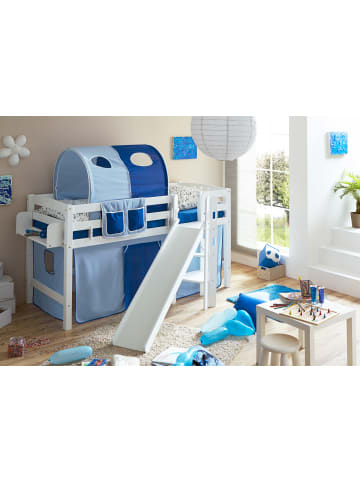 TICAA Hochbett mit Rutsche Tino in Weiß