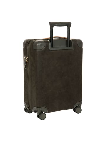 BRIC`s Life 4 Rollen Kabinentrolley S 55 cm mit Dehnfalte in olive