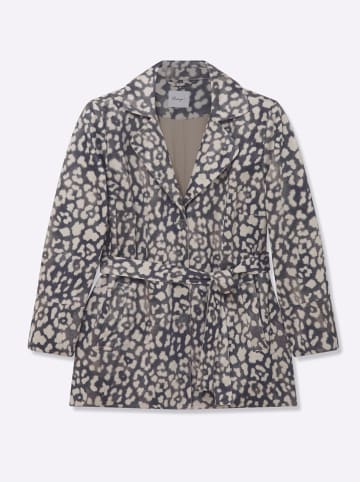 sheego Jacke in schwarz-bedruckt