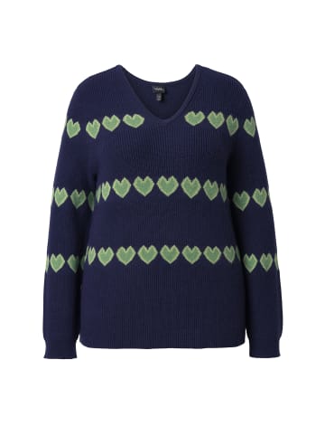 Ulla Popken Pullover in tintenblau