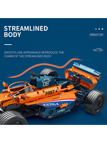 COFI 1453 Reobrix 11006 Rennwagen 2 Remote Control Modes 928 Teile ab 14 in Orange Blau