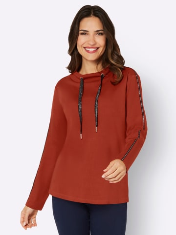 Sieh an! Sweatshirt in rostrot
