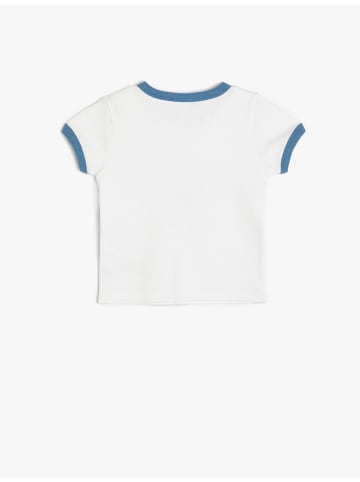 KOTON T-shirt in Weiß