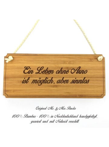 Mr. & Mrs. Panda Türschild Arno mit Spruch in Keine Angabe