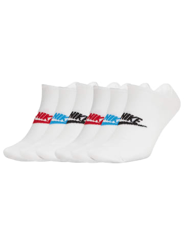 Nike Socken 6er Pack in Weiß/Bunt