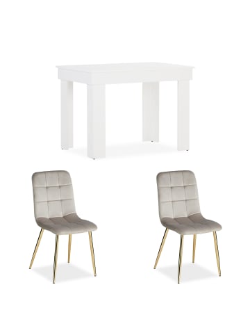 Homestyle4u Essgruppe 3-tlg. in Beige