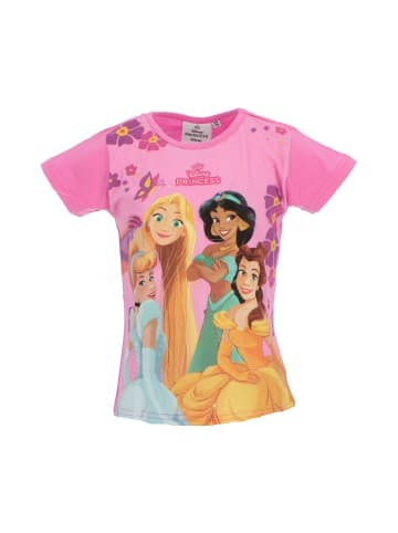 Disney Disney Princess T-Shirt für Kinder mit Print aus Baumwolle kurzarm in Pink
