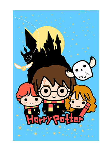 Harry Potter Fleecedecke Harry Potter - (L) 150 cm x (B) 100 cm in Bunt