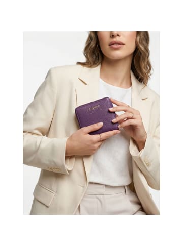 Lazarotti Bologna Leather Medium Zip-Around Geldbörse Leder 10 cm in purple