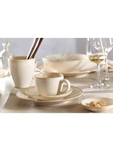 Ritzenhoff & Breker 6er Set Espressotassen mit Untertassen Sahara 100 ml in Creme
