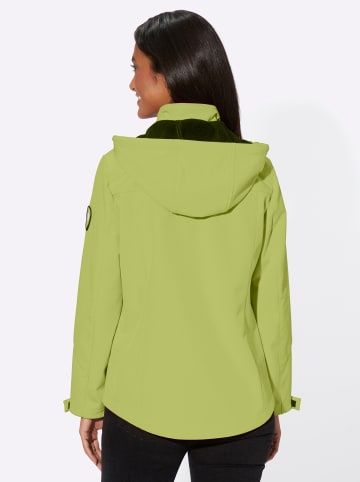 WITT WEIDEN Softshelljacke in kiwi-weiß-meliert