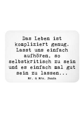 Mr. & Mrs. Panda magnet Spruch Selbstzweifel Abschalten mit Spruch in Weiß