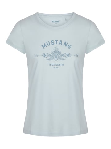 Mustang T-Shirt Alexia C Logo in Blau