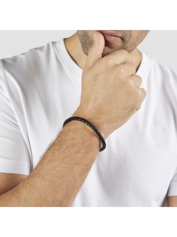 s.Oliver Armband Fine Leather in schwarz