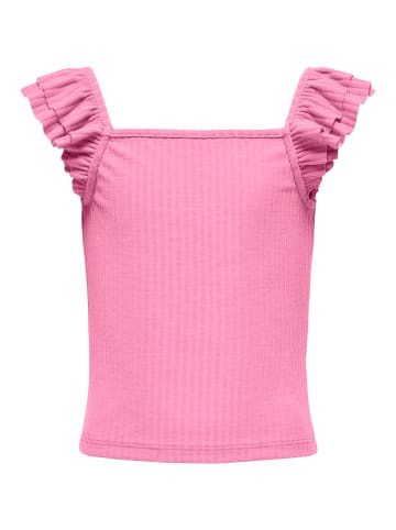 KIDS ONLY Rüschentop KOGNELLA S/L FRILL STRAP TOP JRS in begonia pink