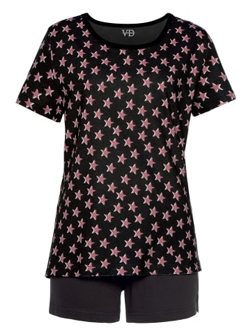 Vivance Active Shorty in schwarz, flieder
