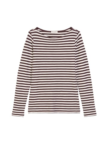 Marc O'Polo Ringel-Longsleeve regular in Dark Red