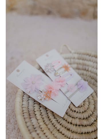 leevje Haarspangen flower power mix' in multicolored