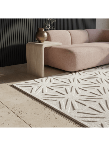 KADIMA DESIGN Teppich Outdoor Waschbar 3D ORTLER Strapazierfähig OEKO-TEX Balkon