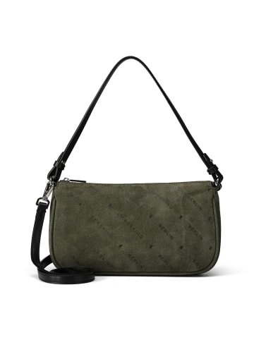 LIEBESKIND BERLIN Monogram Schultertasche Leder 23.5 cm in forest