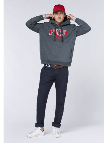 Polo Sylt Kapuzenpullover mit Label-Schriftzug in Blau