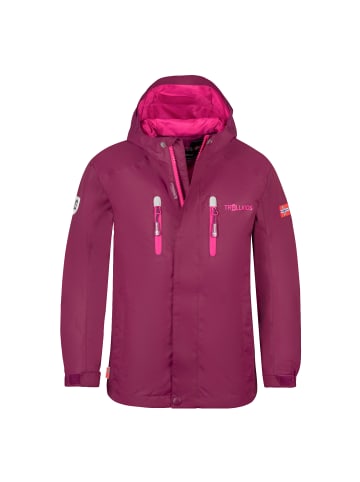 Trollkids Funktionsjacke Sognefjord PRO in plum/fireberry