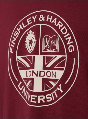 Finshley & Harding London T-Shirt in bordeaux