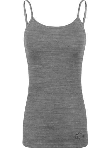 Normani Outdoor Sports Damen Merino Top mit Spagettiträgern Kyneton in Grau