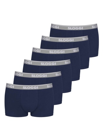 Sloggi Boxershort 6er Pack in Dunkelblau